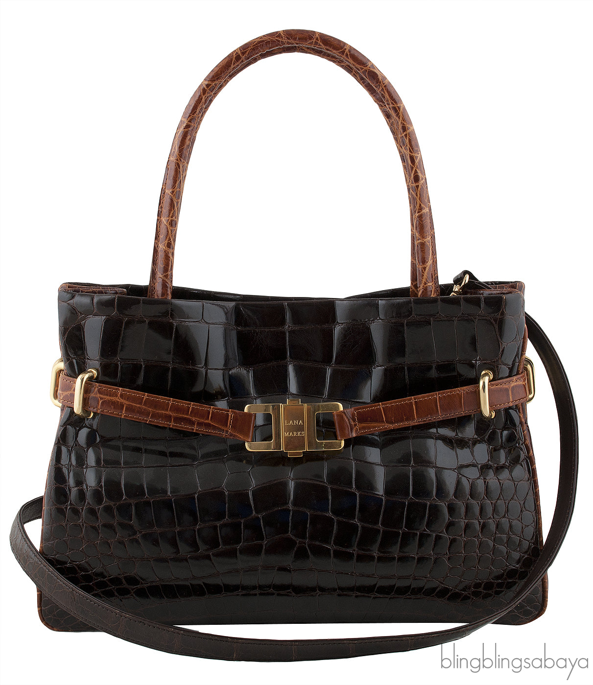 Lana Marks Positano Alligator Bag