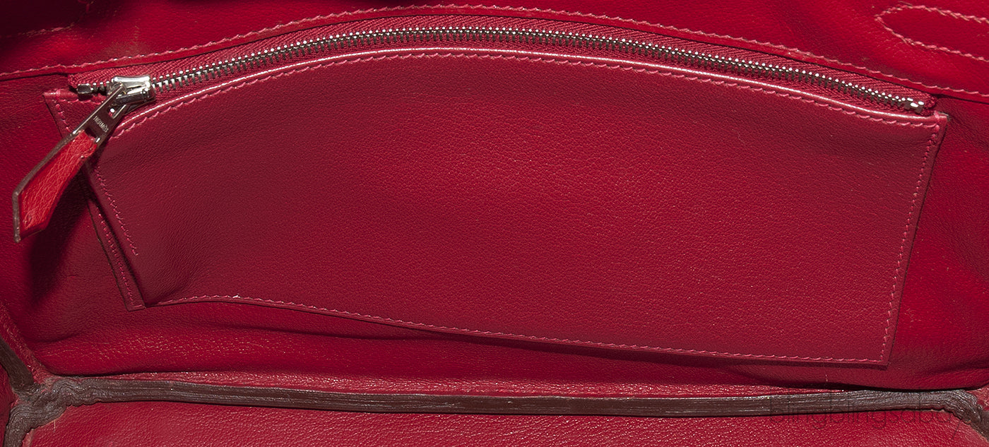 Birkin 30 Rouge VIF Ostrich PHW