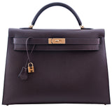 Kelly 40 Choco Epsom Sellier