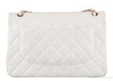 White Jumbo Flap Bag