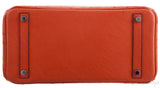 Birkin 30 Orange Ostrich PHW