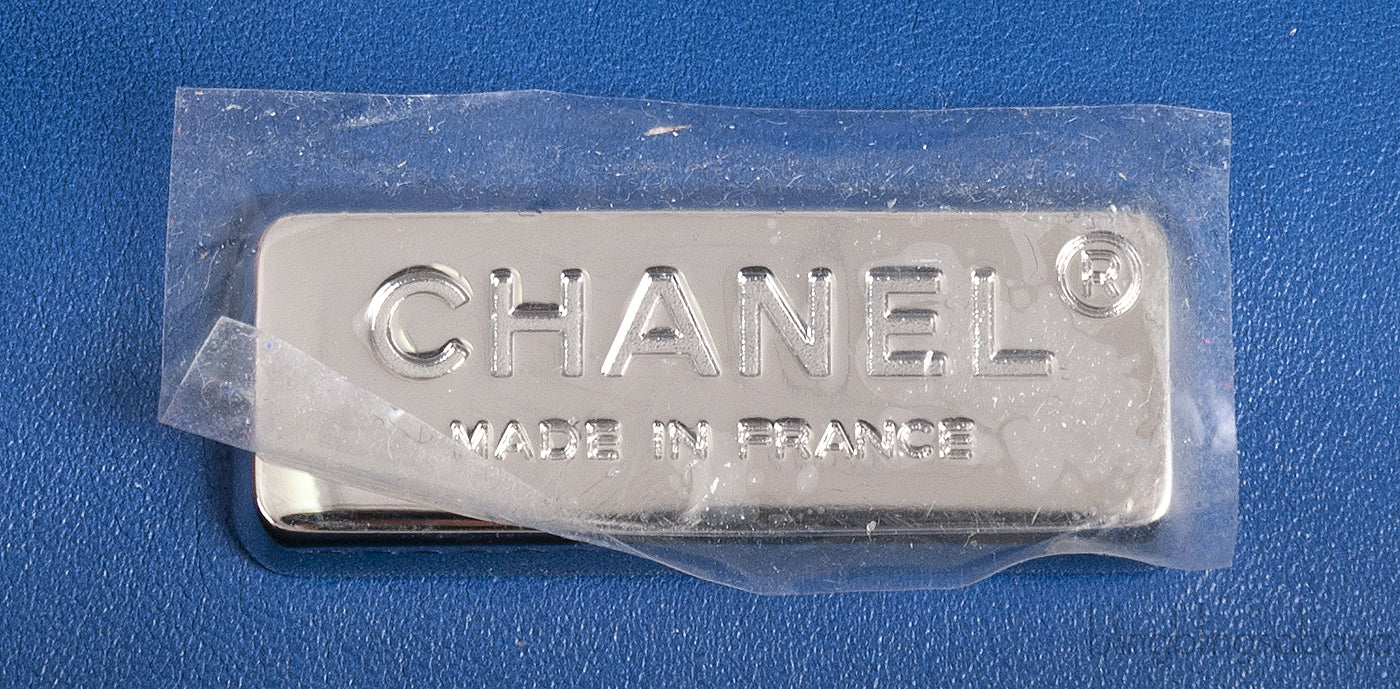 Chanel Classic Blue Python Jumbo Flap Bag