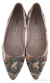 Butterfly Print Hangisi Flat
