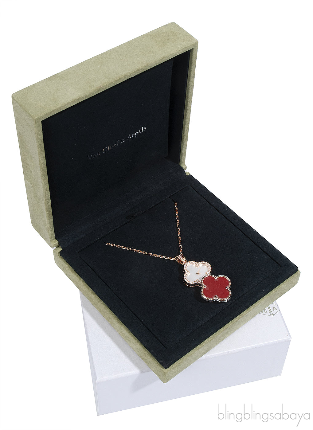 Van Cleef & Arpels Secret  Pendant Watch Carnelian Necklace