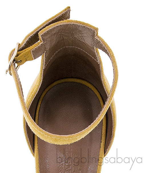 Mustard Legend Wedge Sandals