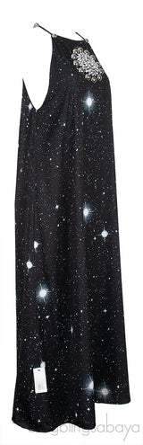 Black Crystal Halterneck Dress