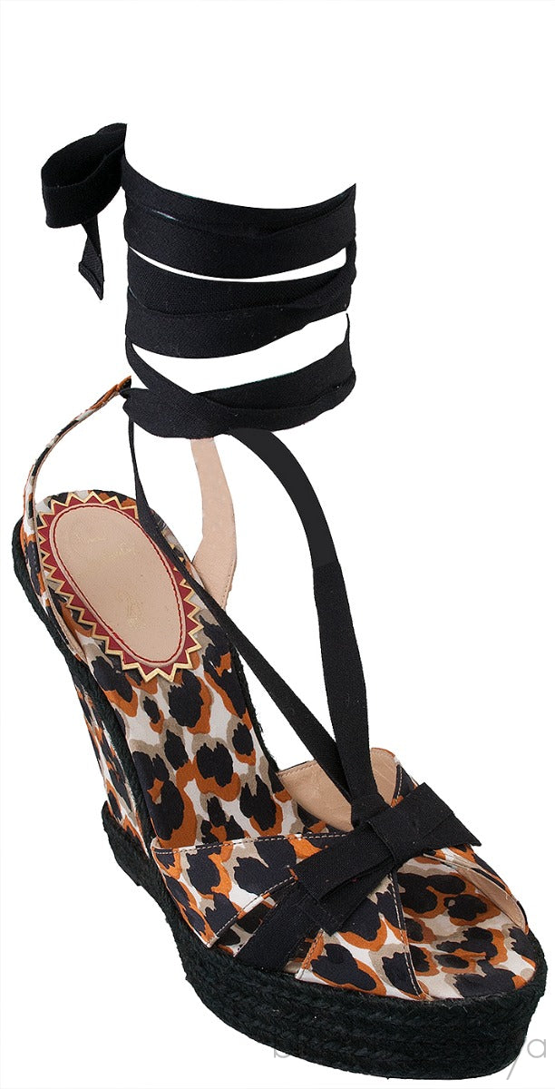 Isabelle Leopard Print Wedge