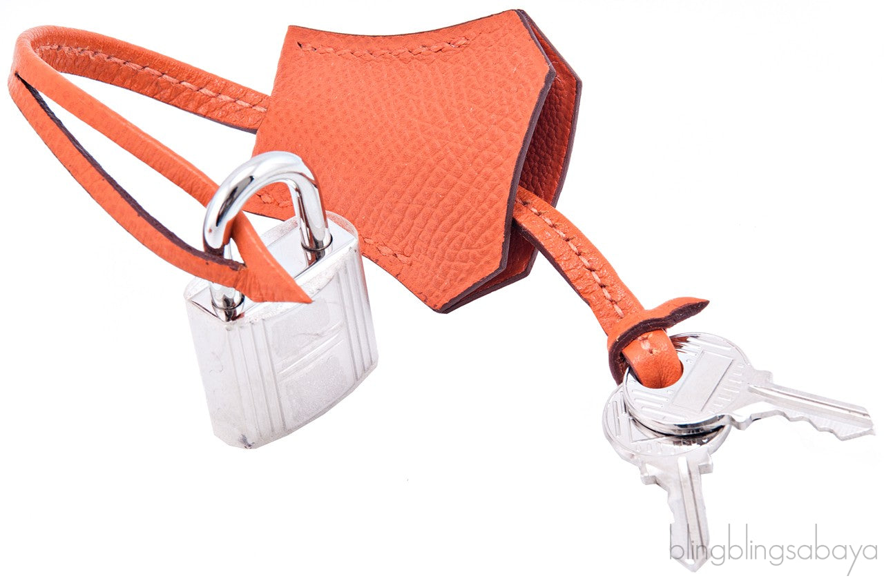 Kelly 25 Orange Epsom