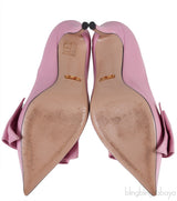 Baby Pink Bow Bee Pointed Toe Heels