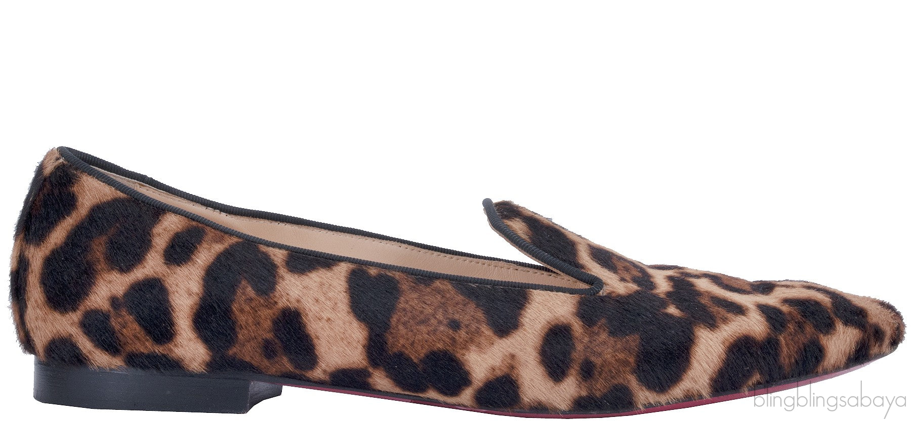 Sakoutte Leopard Pony Hair Flat