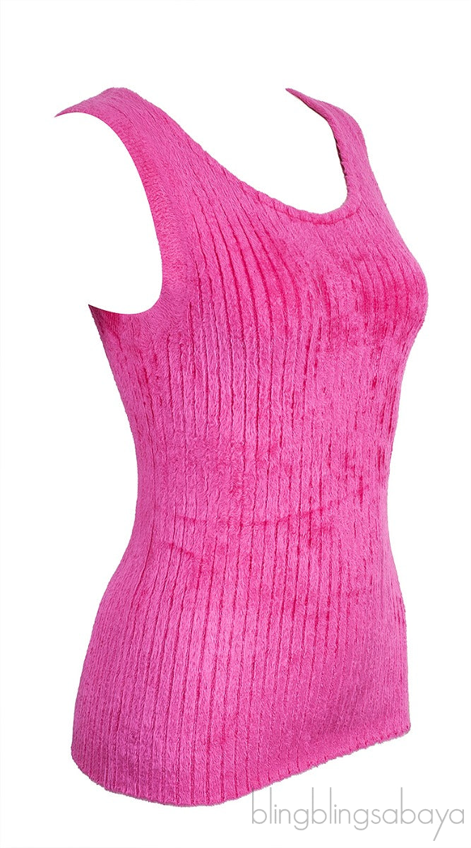 Fuchsia Sleeveless Tank Top