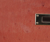 Kelly 32 Ghillies Rouge H Sunset and Brique Ostrich Bag
