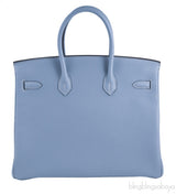 Birkin 35 Blue Lin Togo