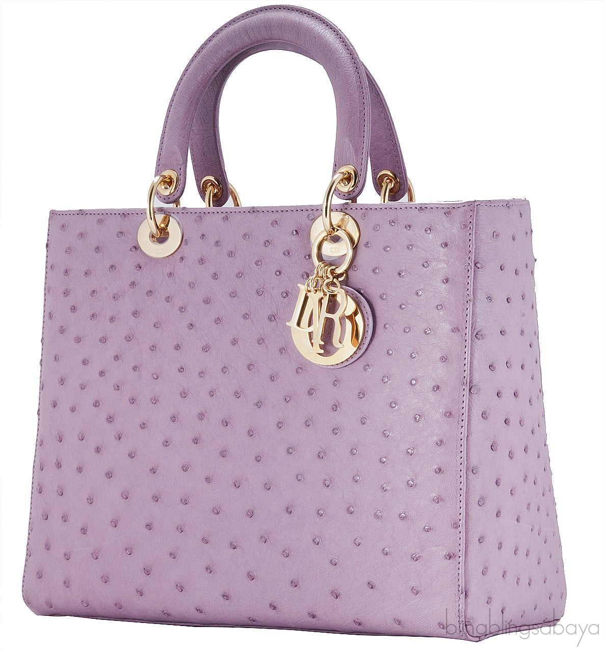 Lady Dior Parme Rose Ostrich L.Ed