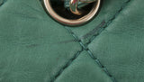 Green Quilted Single Flap Maxi GHW