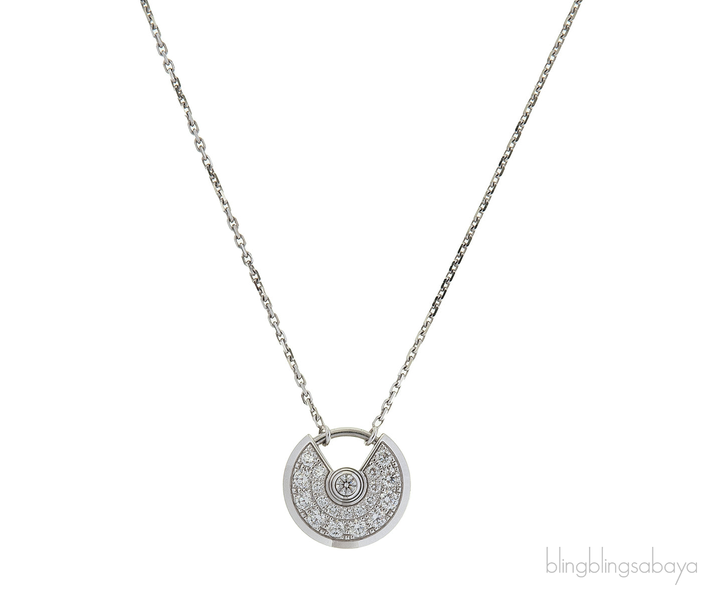 Amulette Pendant White Gold Diamond XS