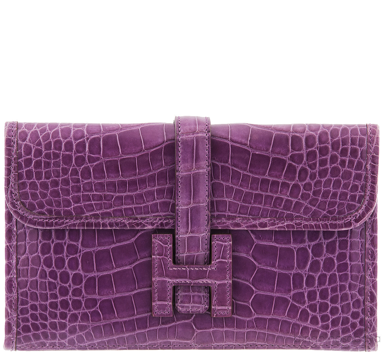 Crocodile Jige Elan Mini Clutch Violet