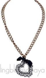Crystal Heart Pendant Necklace