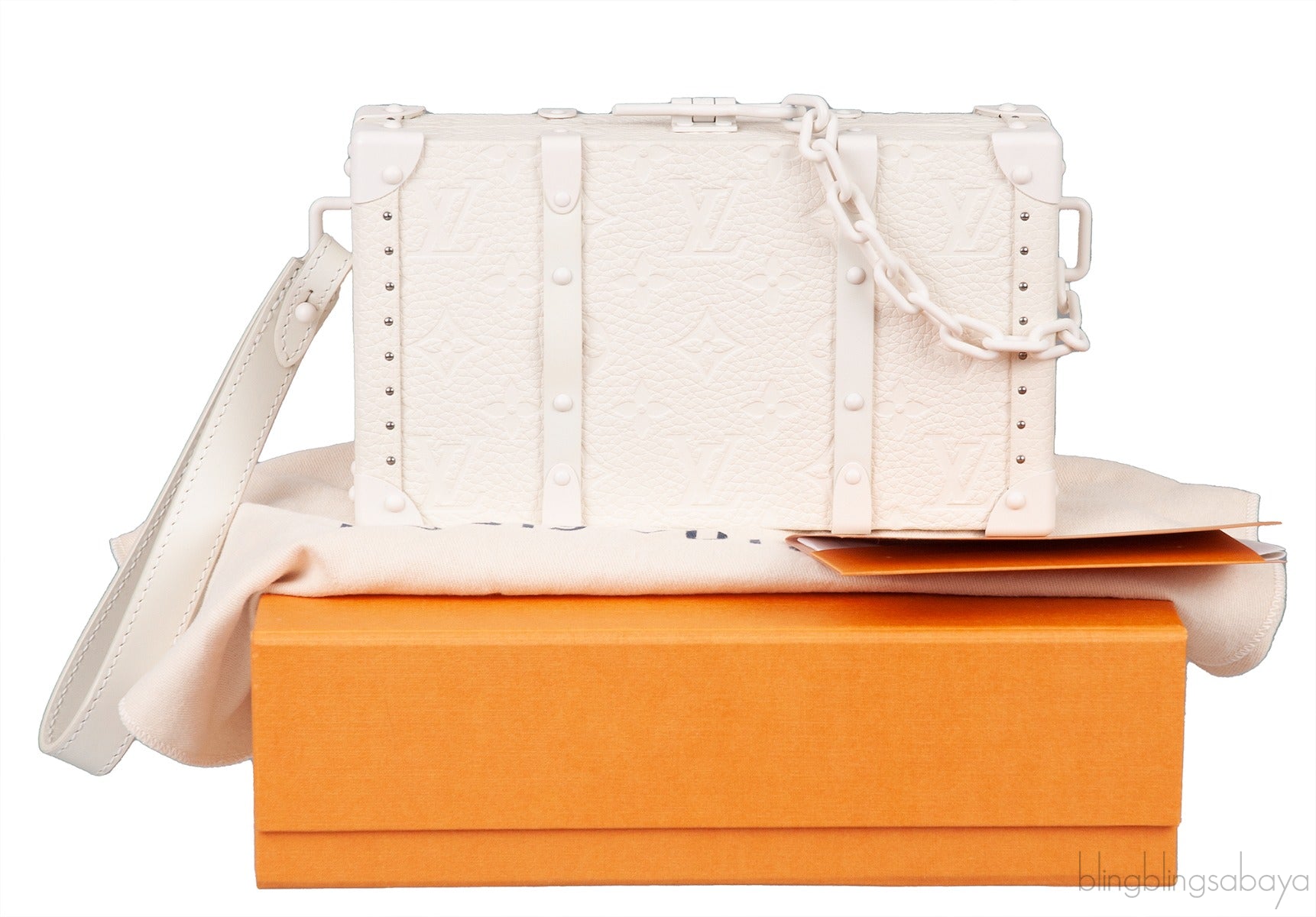 Monogram Powder White Wallet Trunk