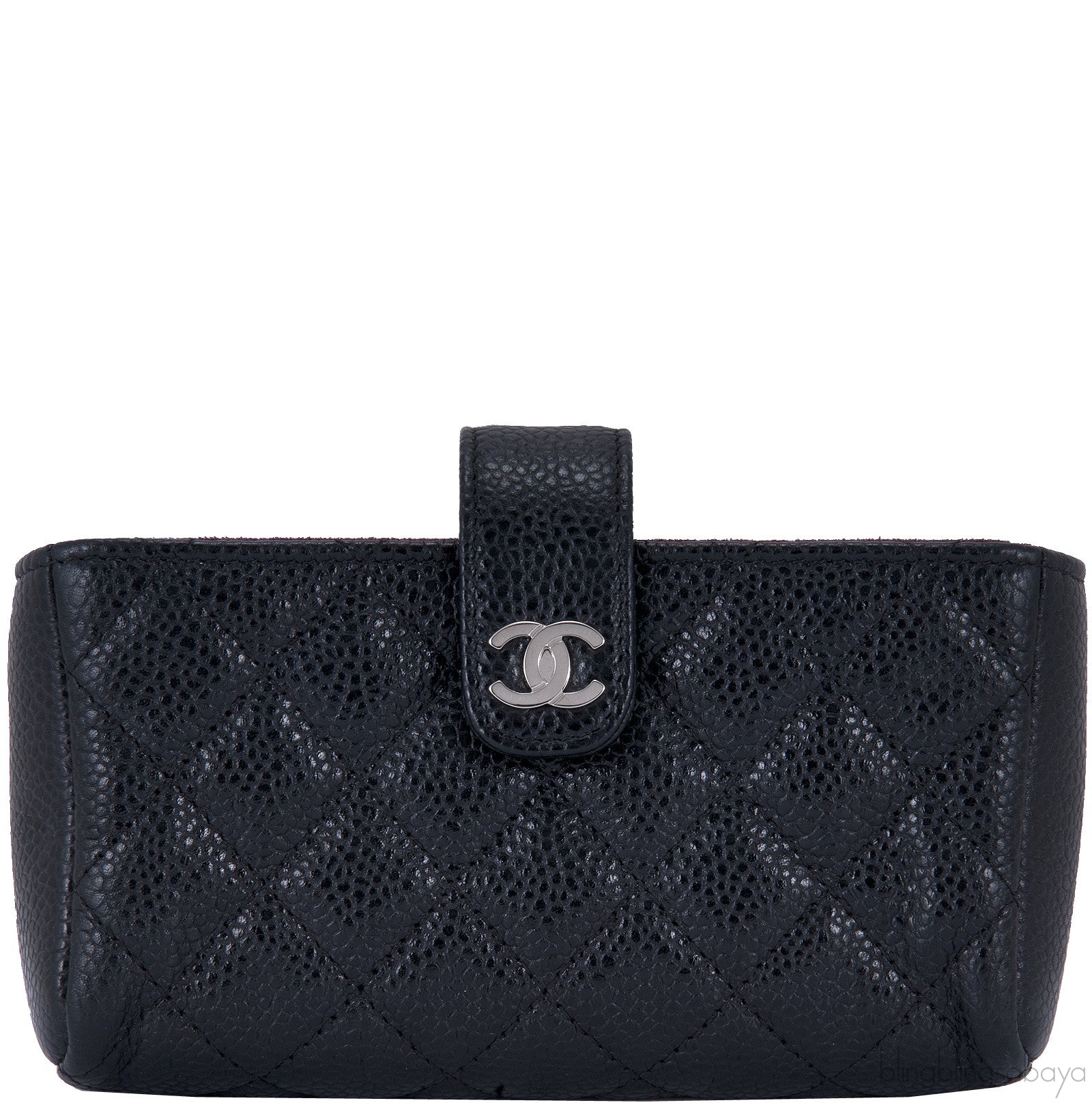 Black Quilted Phone Holder