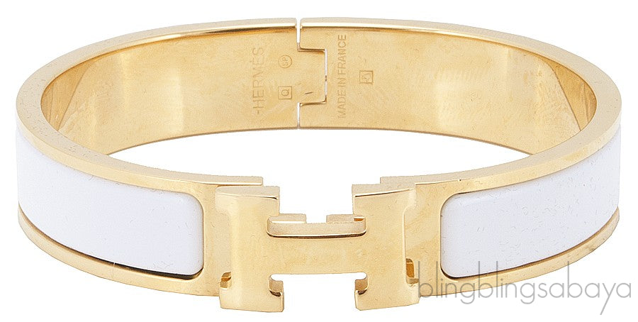 Clic Clac White H Bracelet PM
