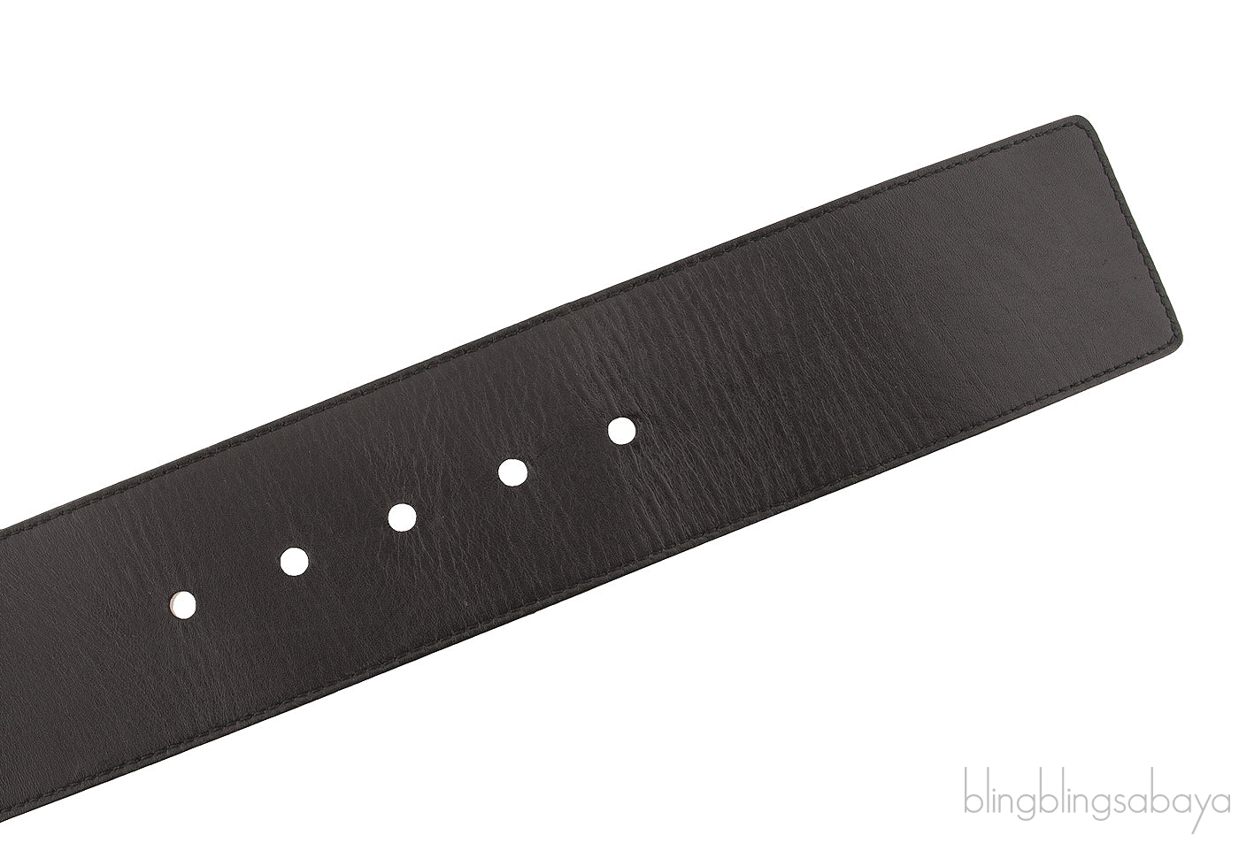 Black Patent Wide Buckle Belt