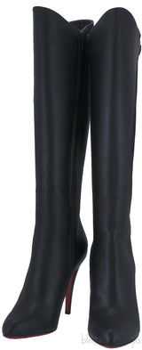 Black Leather & Suede Boots