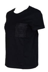 Hermes Black Droit Poche Brodee T-shirt S