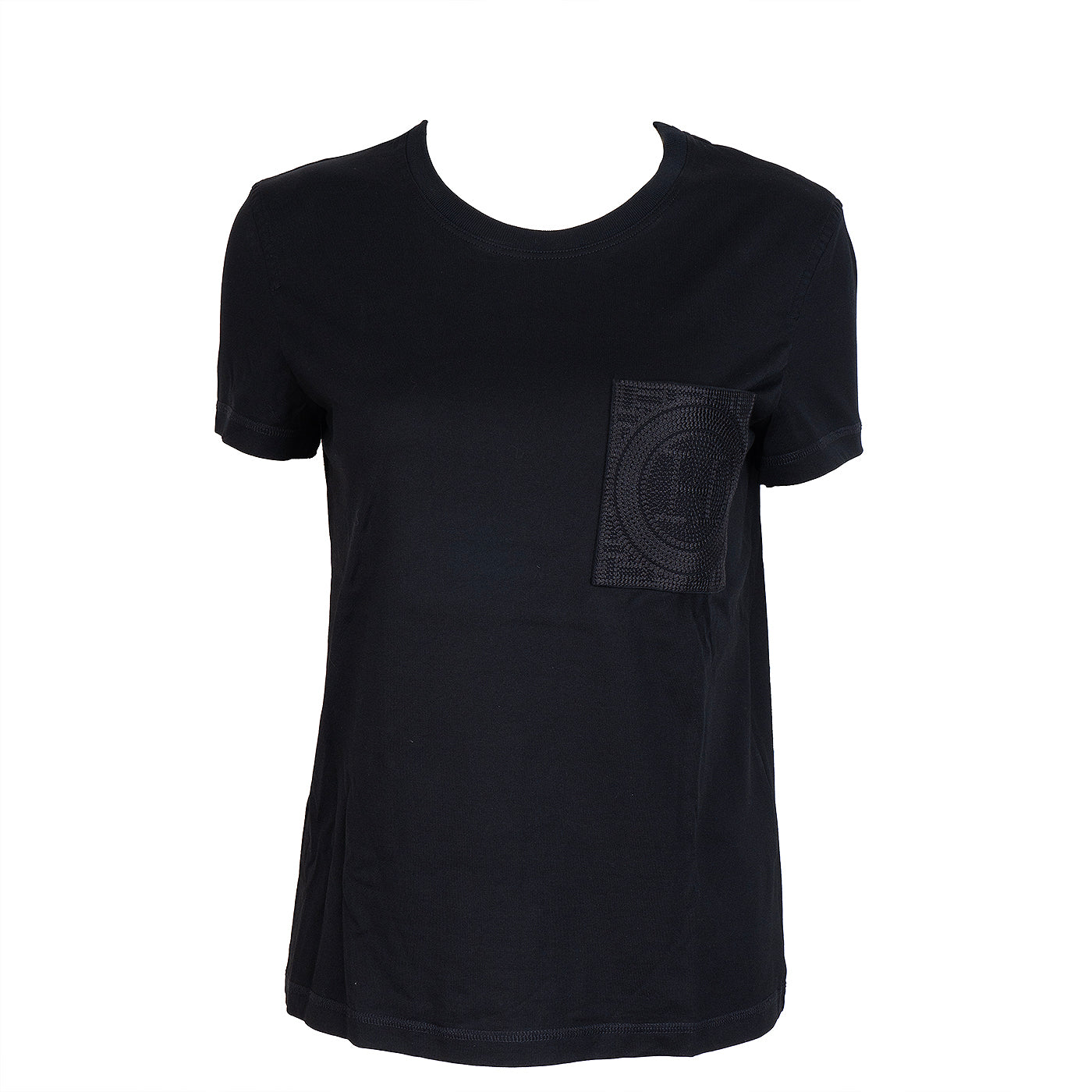 Hermes Black Droit Poche Brodee T-shirt S