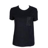 Hermes Black Droit Poche Brodee T-shirt S