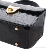 Edge Hexagon Crocodile Bag