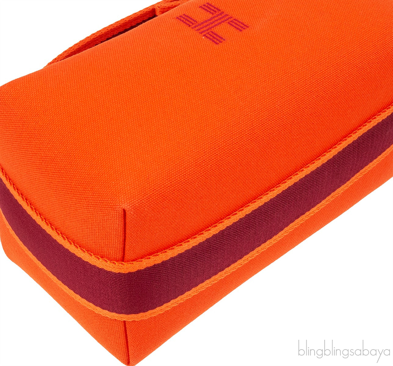 Bride-A-Brac Orange Canvas Pouch