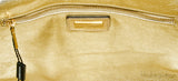 Miss Sicily Metallic Gold Snakeskin Bag