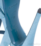 Aqua Patent Textured Leather Tribute