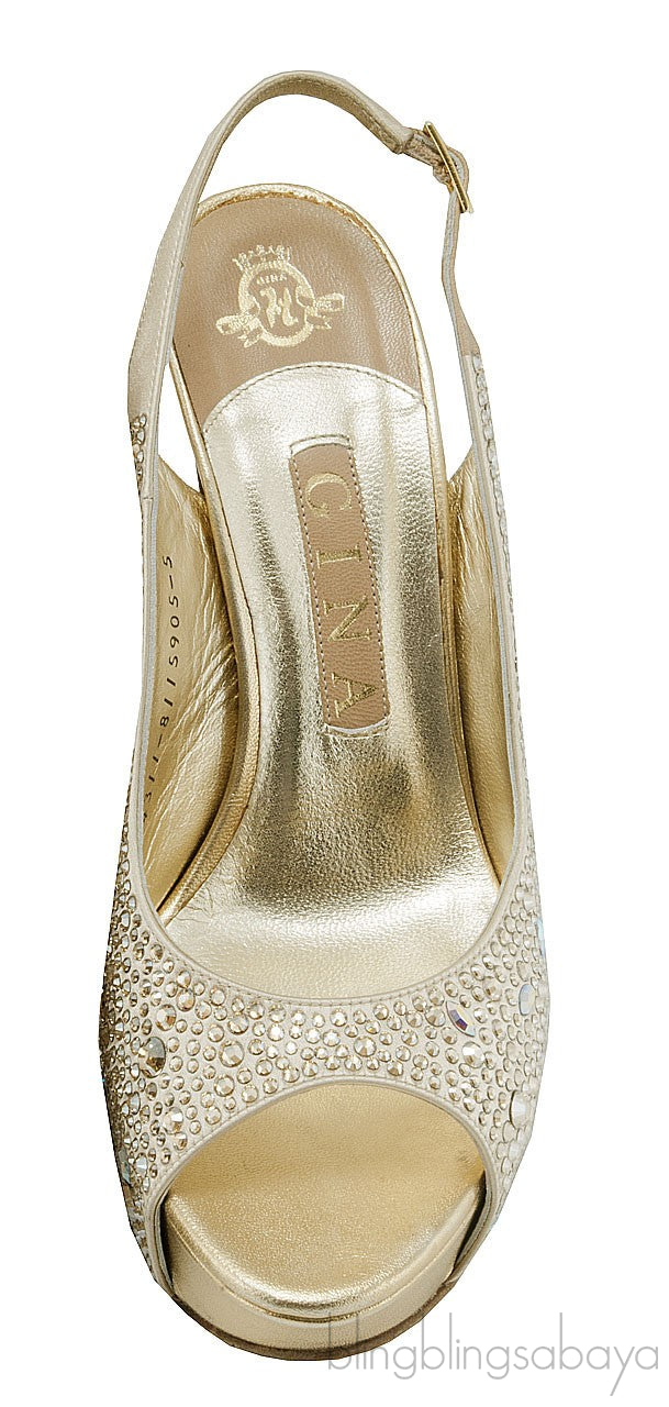 Asha Swarovski Slingback Pump