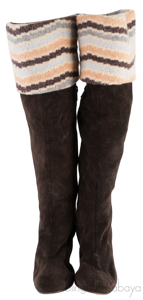 Suede Leather Boots Brown