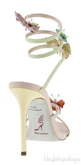 Butterfly Swarovski Twirl Sandals