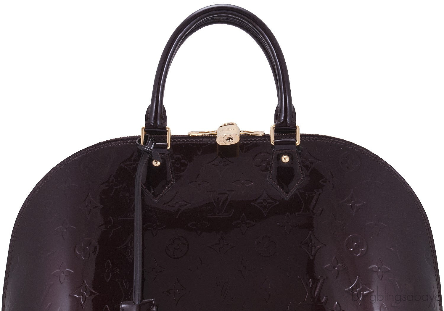 Alma MM Monogram Vernis Amarante