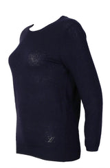 Louis Vuitton Navy Blue Knit Viscose Sweatshirt