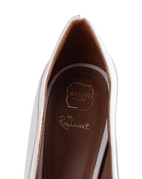 Malone Souliers by Roy Luwolt White Pointed Leather Heels 41