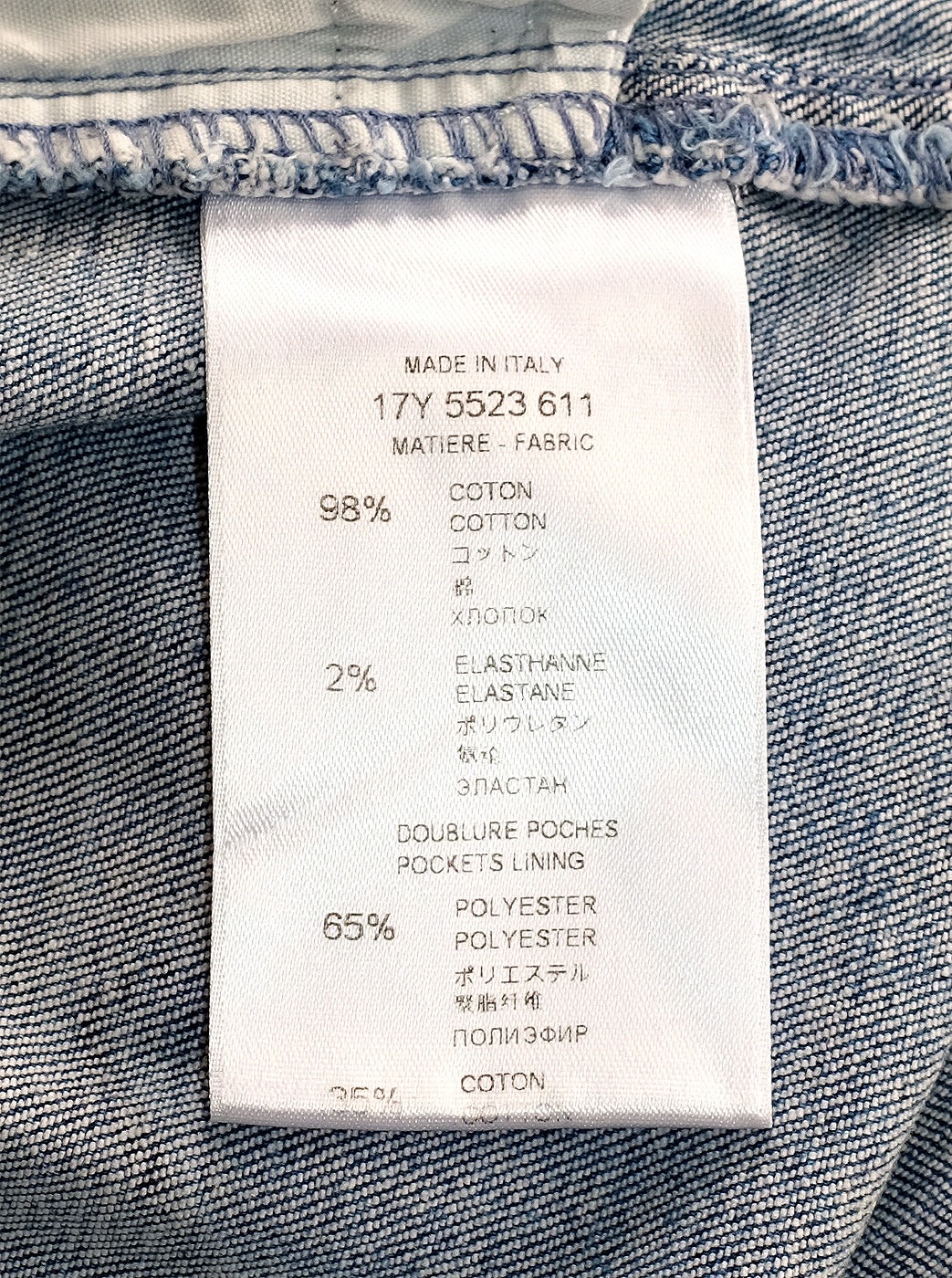 Givenchy Blue Washed Denim Jeans