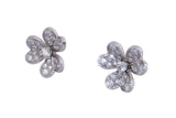 Van Cleef & Arpels Frivole Mini Pave Diamond Stud Earrings