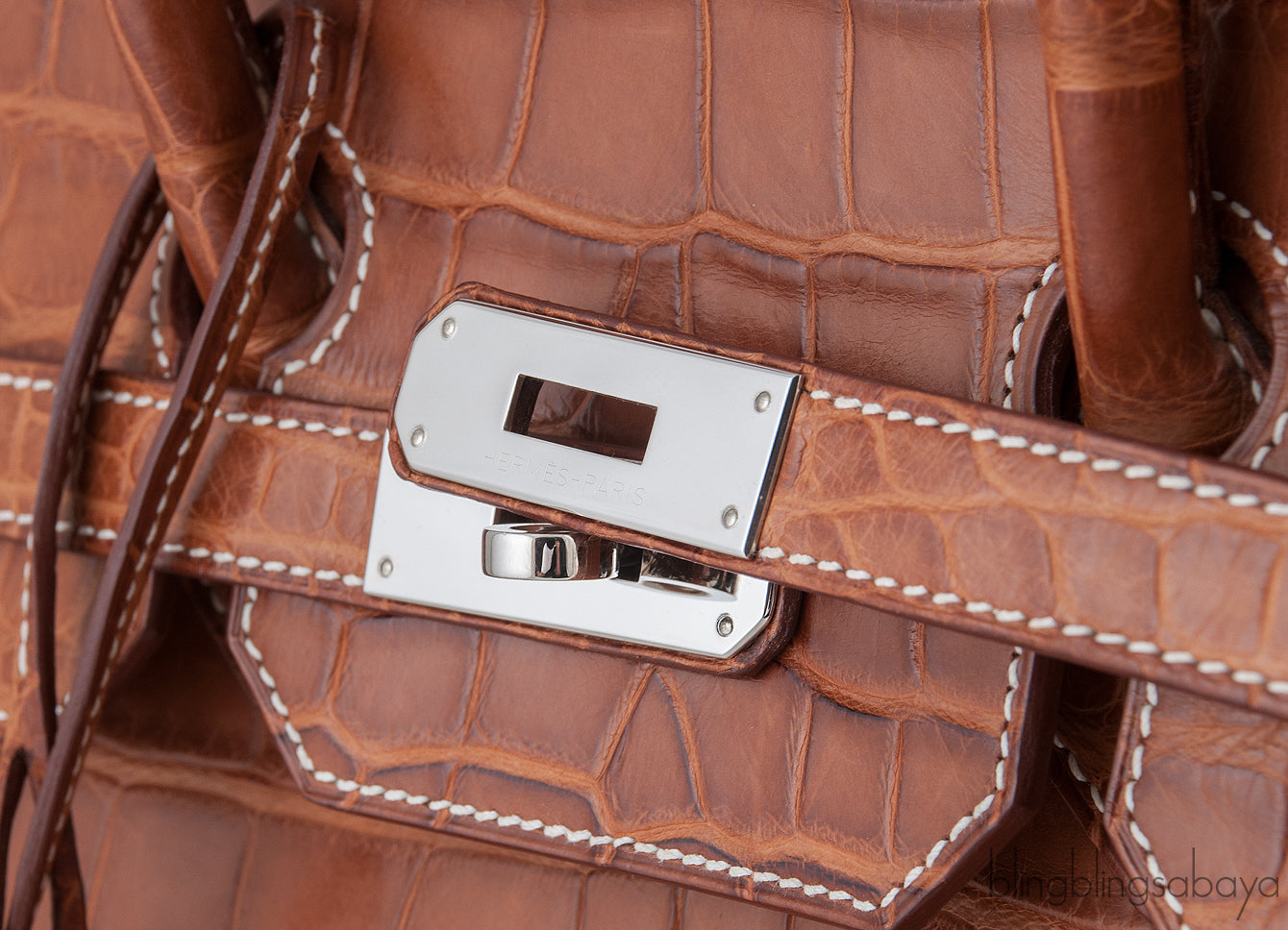 Birkin 35 Barenia Crocodile PHW