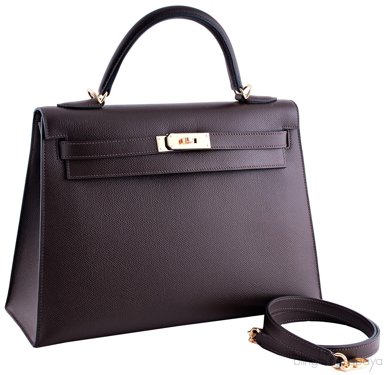 Kelly 32 Choco Sellier Epsom
