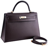 Kelly 32 Choco Sellier Epsom