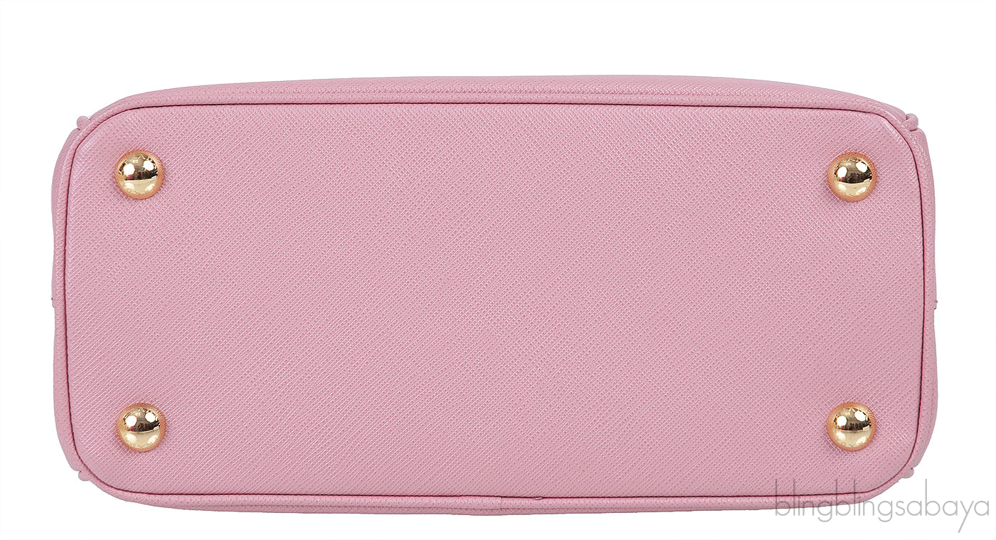 Pink Petal Galleria Saffiano Small Leather Bag