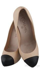 Bi-color Cap Toe Heels