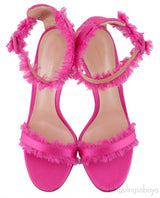 Portifino Fuchsia Fringed Sandals