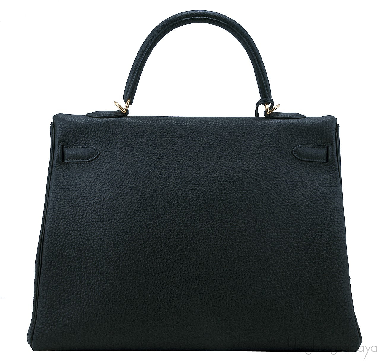 Kelly 35 Black Togo Retourne