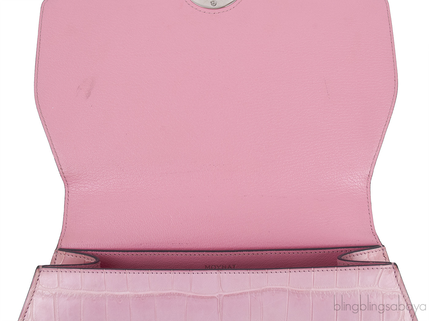 Moynat Rejane PM Pink Nilo Crocodile
